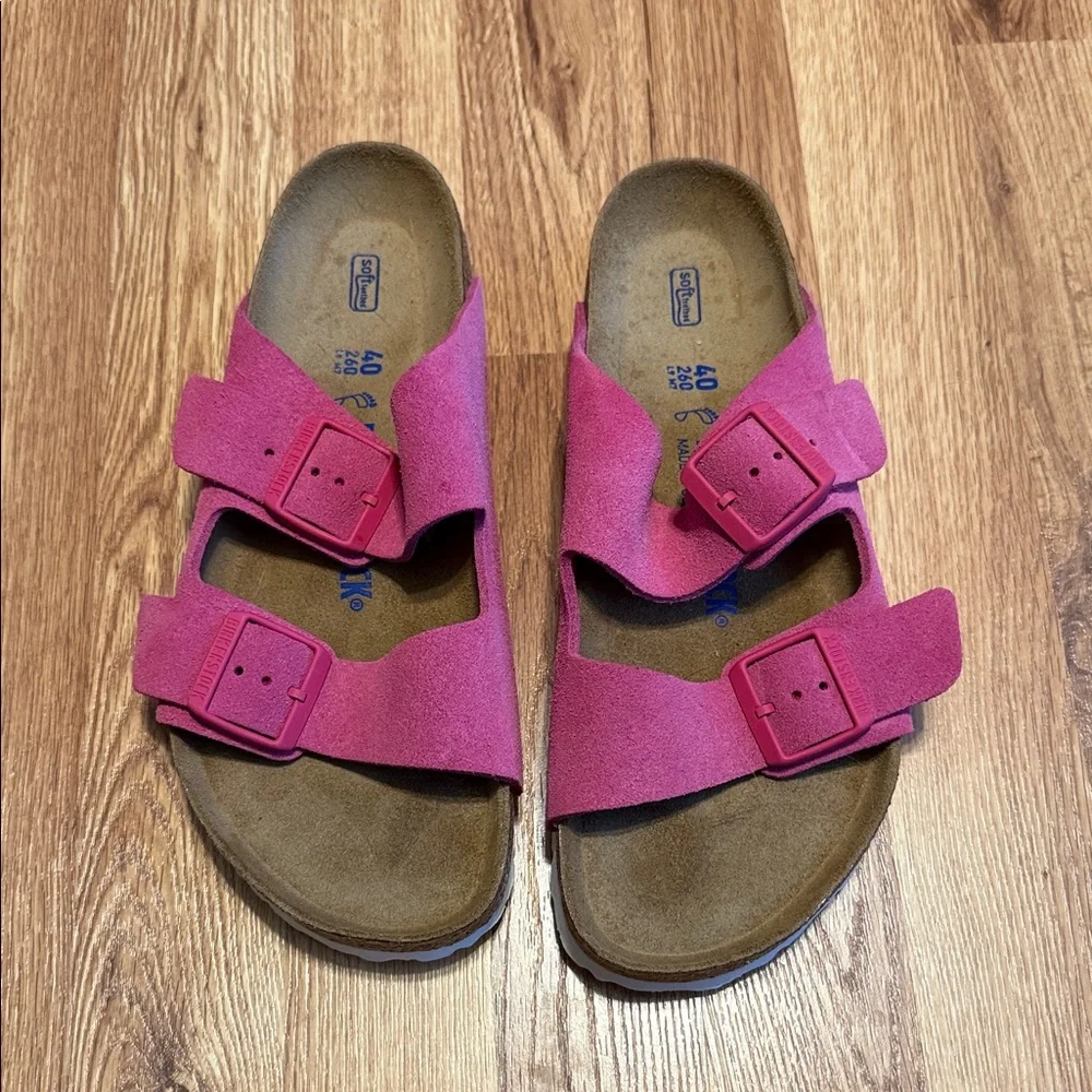 Pink Unisex Birkenstock Sandals - Picture 1 of 4